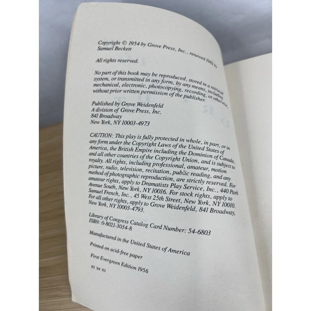 Beckett, Samuel: Waiting for Godot by Samuel Beckett (1994)‎ Paperback